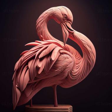 3D model flamingo (STL)